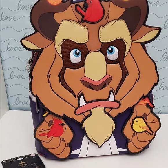 Disney Other - Disney Beast Backpack with Brown and Cream Accents